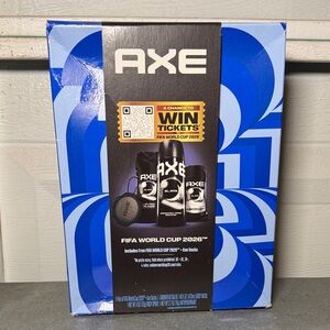 NEW! AXE Black Men's Body Care 4 Piece Set Body Wash, Spray, Deodorant, Socks